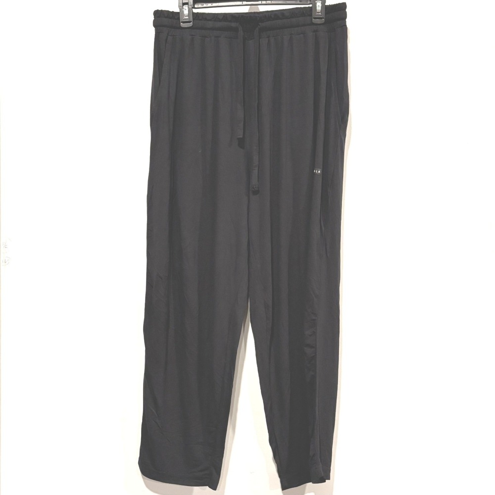 YOUNGLA Mens Lounge Pants XL Modal Spandex Drawstring Athleisure Gym Black 21945